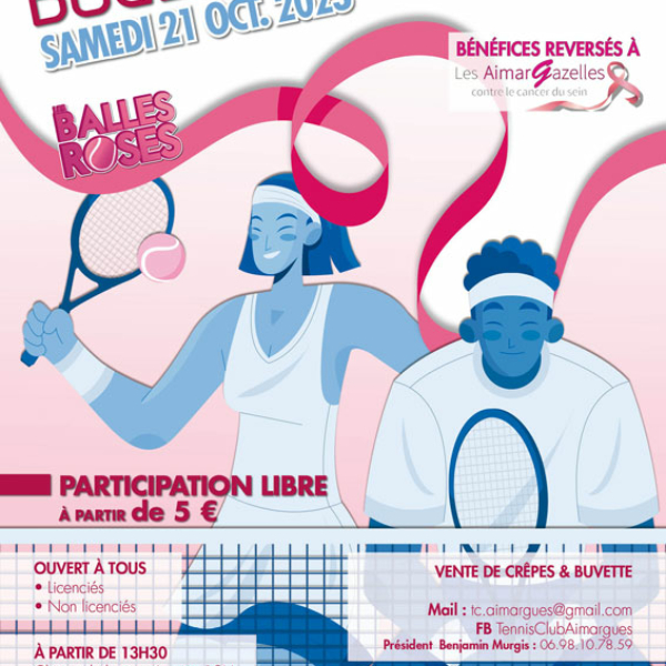 tournoi octobre rose TC Aimargues 2023