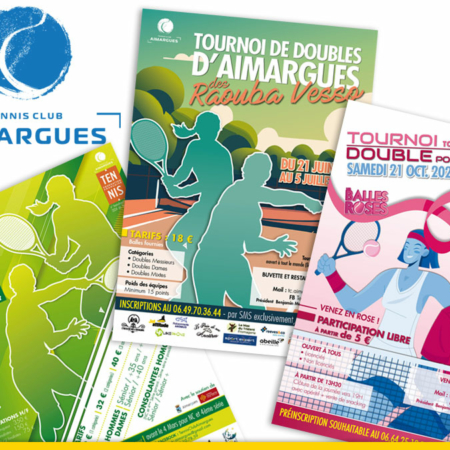 Tennis Club Aimargues affiches tournoi