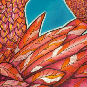 Illustration flamant rose