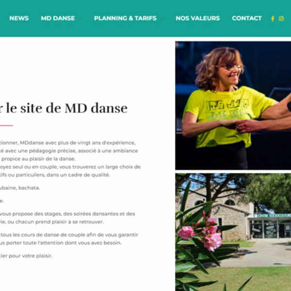 refonte web MD Danse