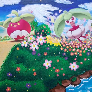 Cartes Pokemon Croquine et Candine customisées peinture acrylique, As de Lune Création